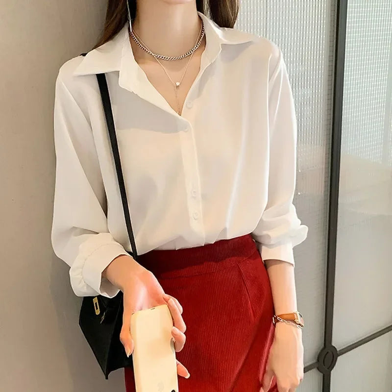 Black Chiffon Blouse